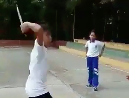 Kid brings a large knife to school and tries to stab the professor! ðŸ˜³