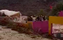 Flood in morocco takes out a group of people at a bar!