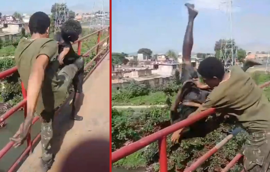 Homeless man assaulted and thrown from bridge into river - Brazil