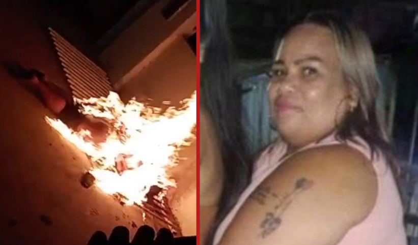Man lynched and burned alive while police look on after killing partner and stabbing her daughter - Brazil