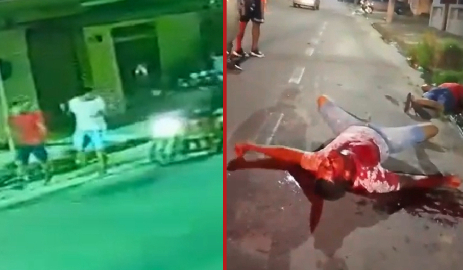 Two men shot dead by motorcycle assailants while conversing on street - Brazil