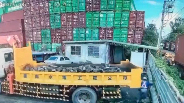 Truck driver killed after forgetting handbrake, crushed by vehicle during worksite accident - Taiwan