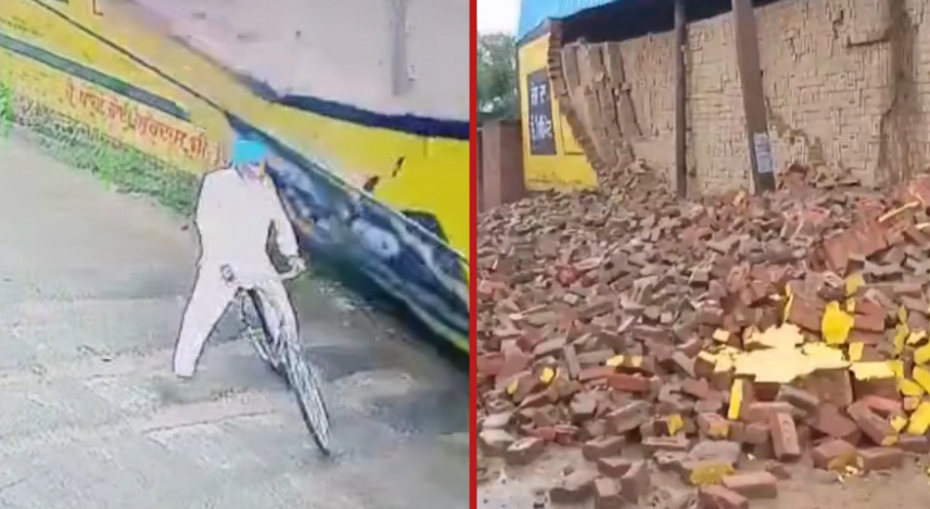 Farmer crushed to death as wall collapses on him while cycling - India