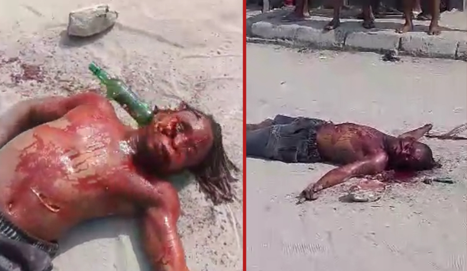 Suspected thief beaten to death by locals in the street - Congo