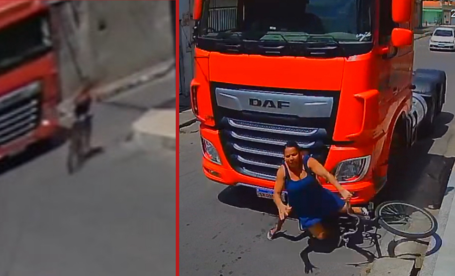Mother on bicycle killed by truck while taking son to school - Brazil
