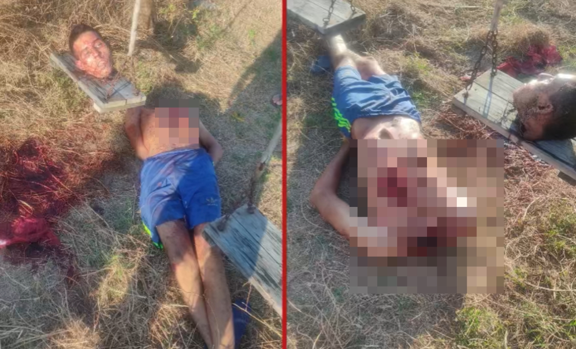 Man brutally killed decapitated and his head placed in a children’s swing - Brazil