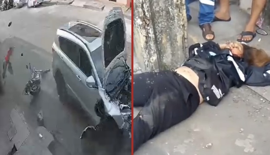 Two suspected criminals on motorcycle killed after being struck by car in Guayaquil - Ecuador