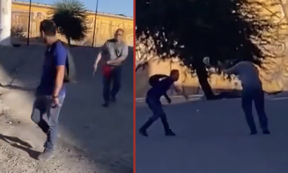 Man knocked unconscious after being struck with stone during fight at bus stop - Mexico