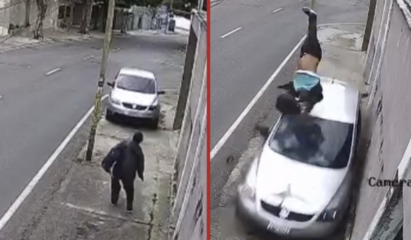 Elderly man struck and killed by vehicle while walking on sidewalk in Caracas - Venezuela