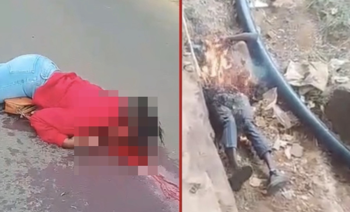 Mob sets man on fire after killing his ex-lover moments after the attack - Kenya