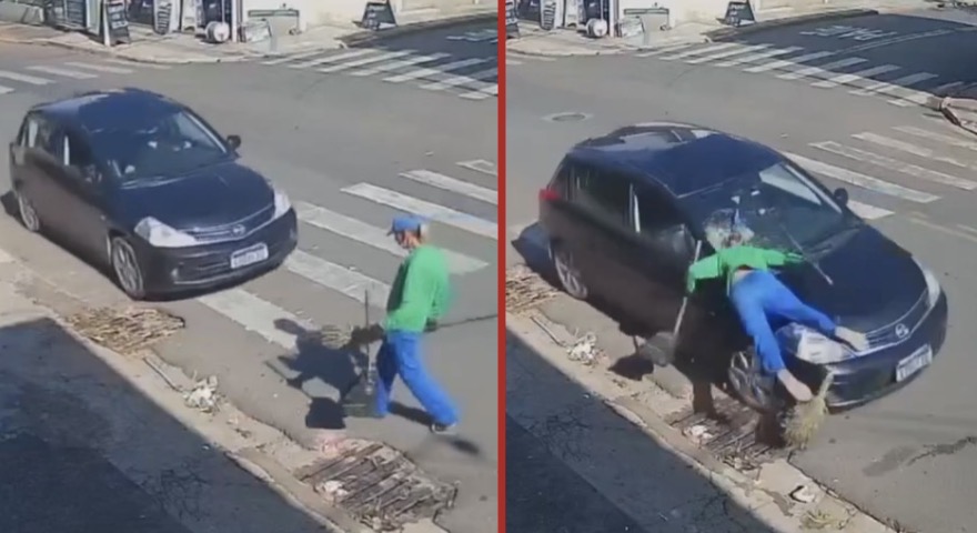 Elderly street sweeper injured in second hit-and-run incident in Itapira - Brazil