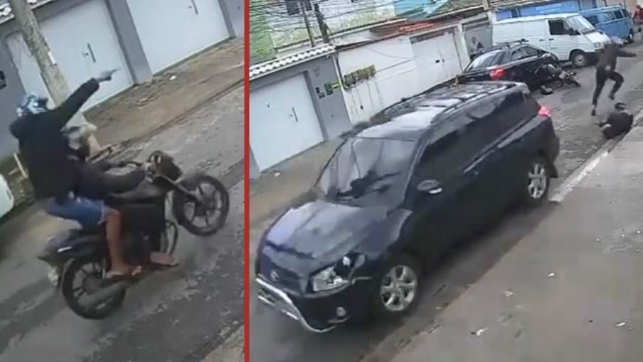 Attempted carjacking ends violently after driver rams suspects, fatally striking one while reversing - Brazil