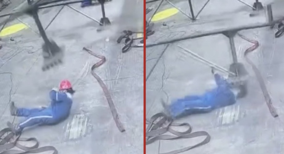 Factory worker killed after being struck by falling metal during his final shift at a plant - China