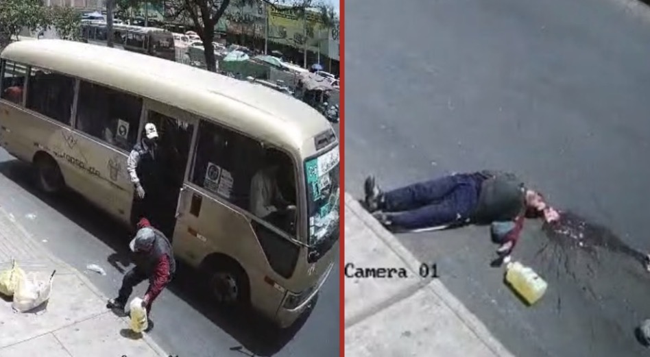Elderly man dies after losing balance and falling into traffic, where he was run over by a public transport bus - Peru