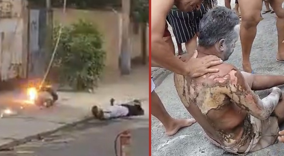 Man electrocuted by high-voltage line in Mesquita, rescuer also injured - Brazil