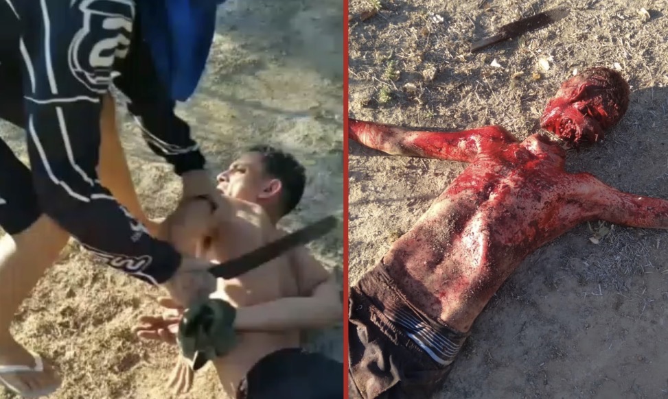 Man was brutally hacked with a machete and decapitated by assailants in a recorded execution - Brazil