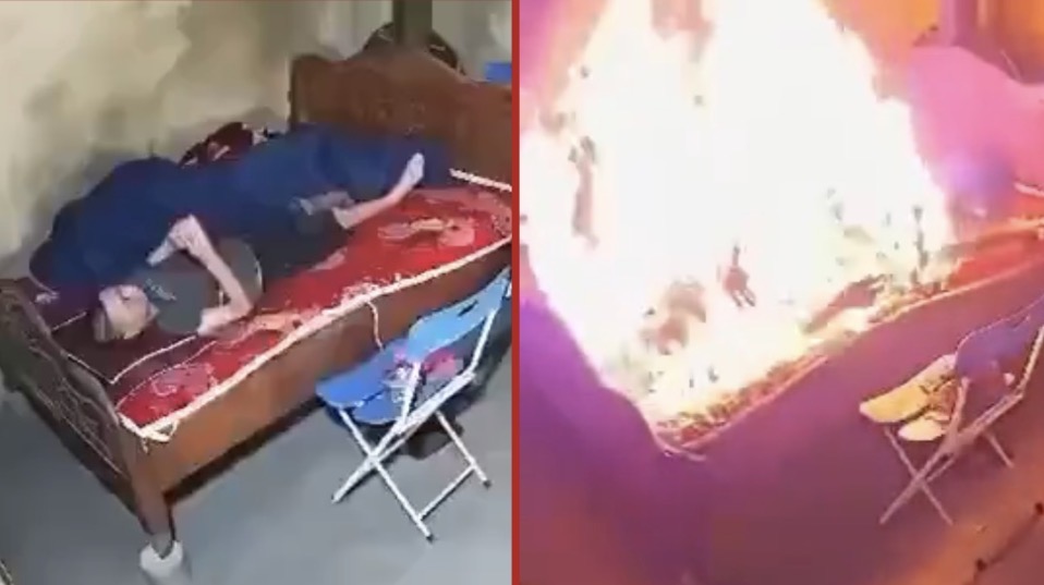 Shocking footage shows a man’s self-immolation and arson attempt, livestreamed by his child - Vietnam