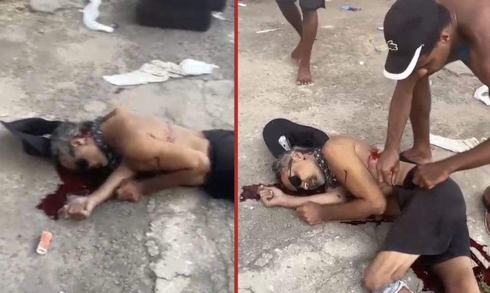 Man shot and left in agony as a bystander empties his pockets - Brazil
