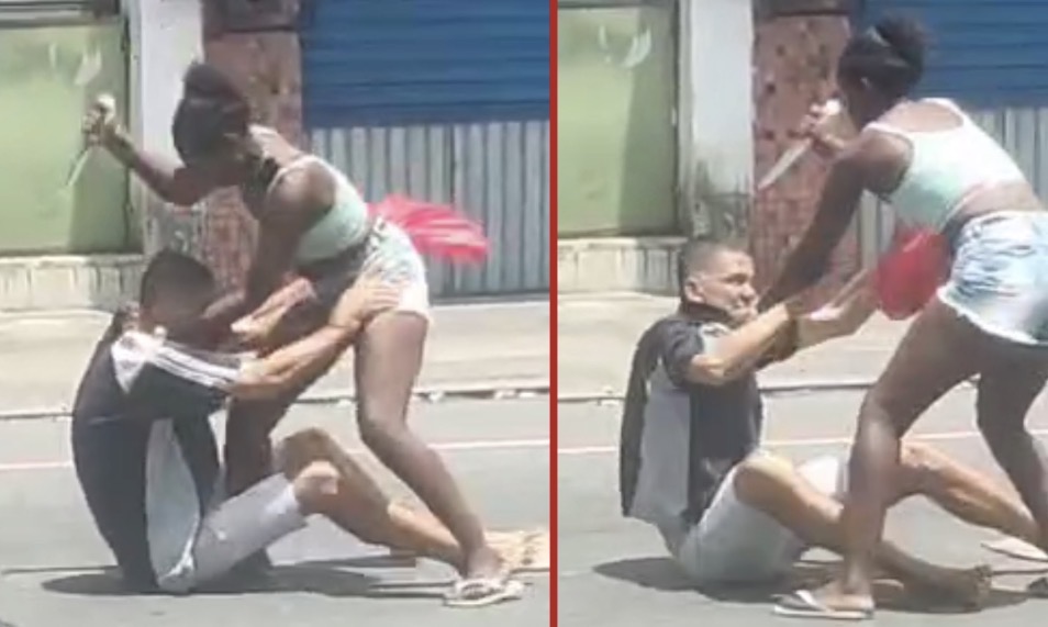 Woman filmed stabbing man during violent sidewalk altercation in Salvador, prompting police investigation - Brazil