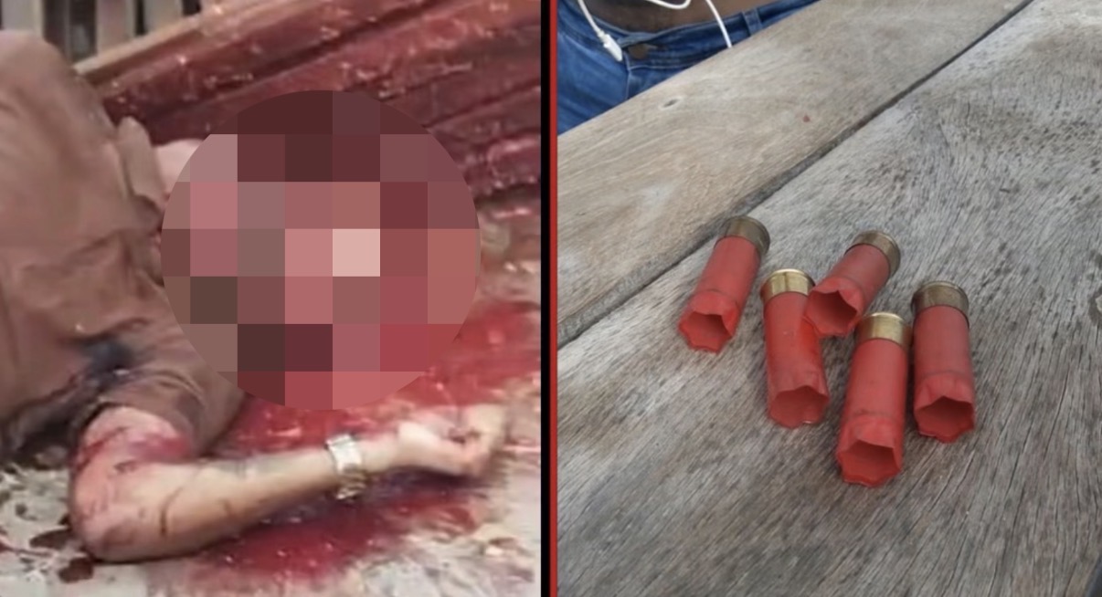 Man killed by 12-gauge shotgun on waterfront in Santa Maria da Boa Vista - Brazil