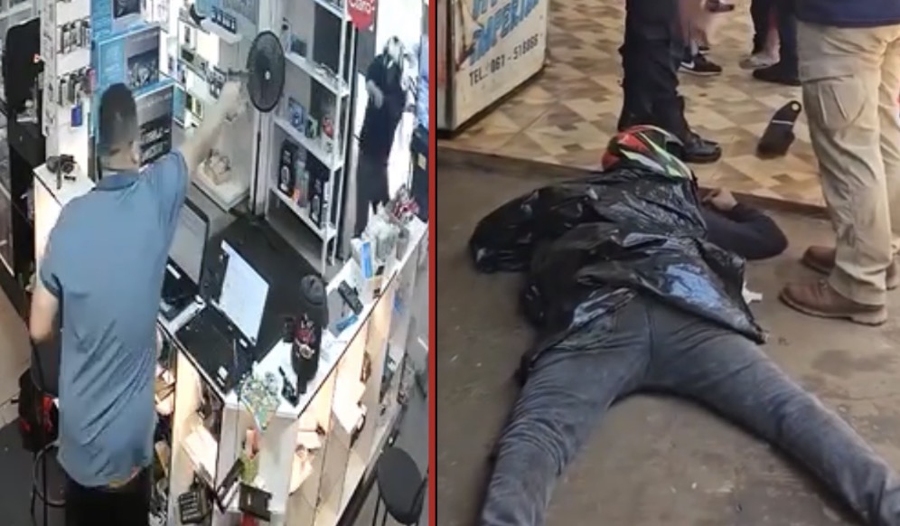 Two people killed during a violent robbery at a cell phone shop - Paraguay