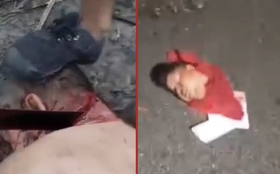 Man captured and beheaded by rival group using a machete - Ecuador