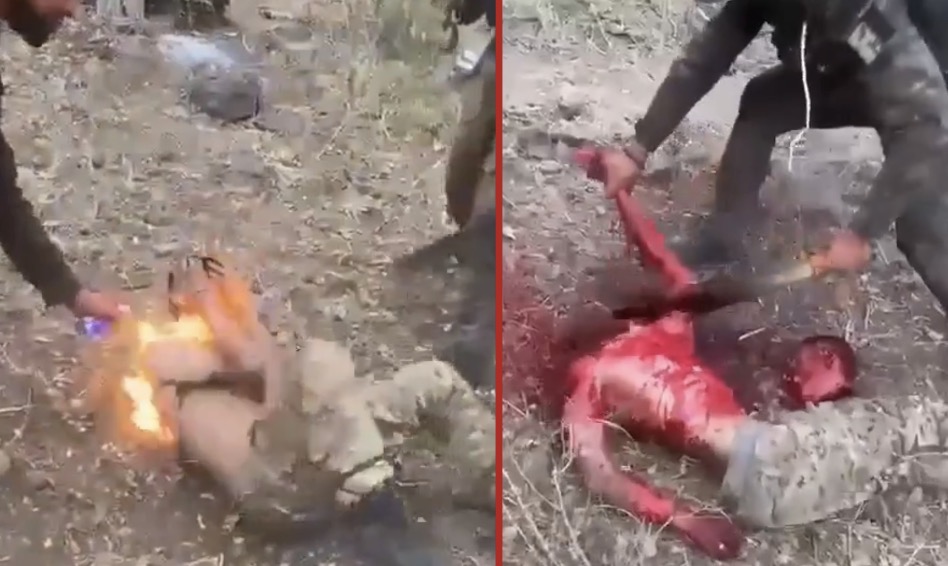 Sicario captured, burned and butchered by a rival cartel militia [+ Subtitles] - Mexico