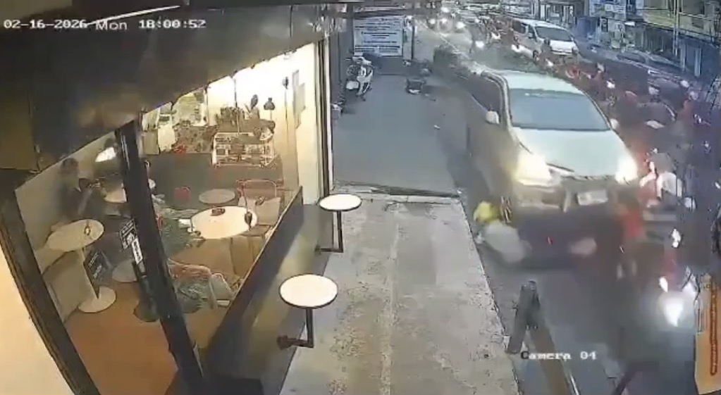 Over 20 injured after car driven by police officer crashes into multiple motorcycles in Taguig City - Philippines