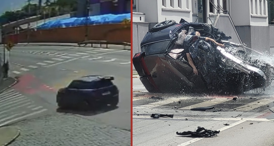 Driver decapitated after high-speed crash slams car into wall in Santa Catarina - Brazil
