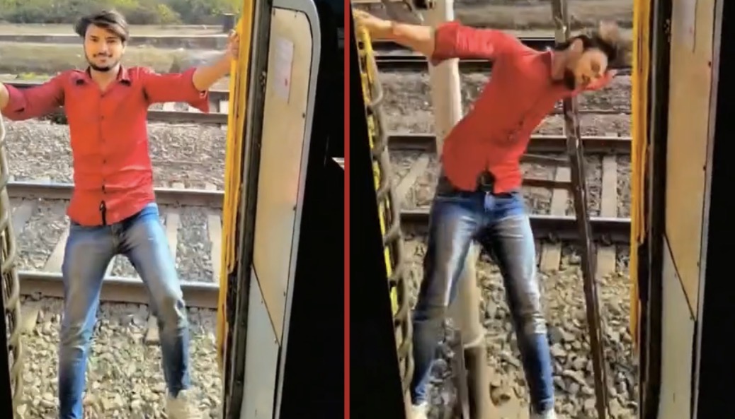 Teen killed after smashing head into pole while filming reel from moving train - India