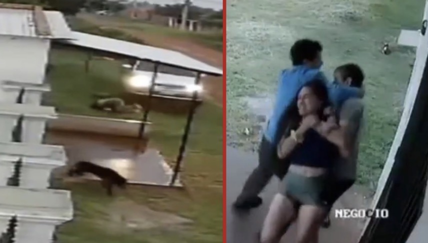 Woman run over and beaten by husband during violent domestic attack in J. Augusto Saldívar - Paraguay