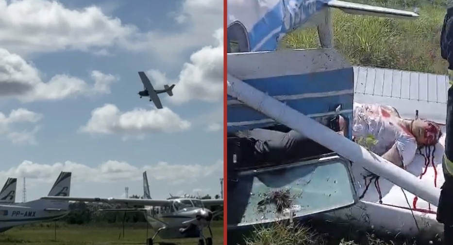 Pilot killed and student injured after training aircraft crashes shortly after takeoff - Brazil