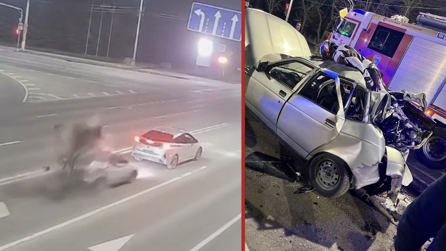 Motorcyclist killed in high-speed collision with car in Luhansk - Ukraine