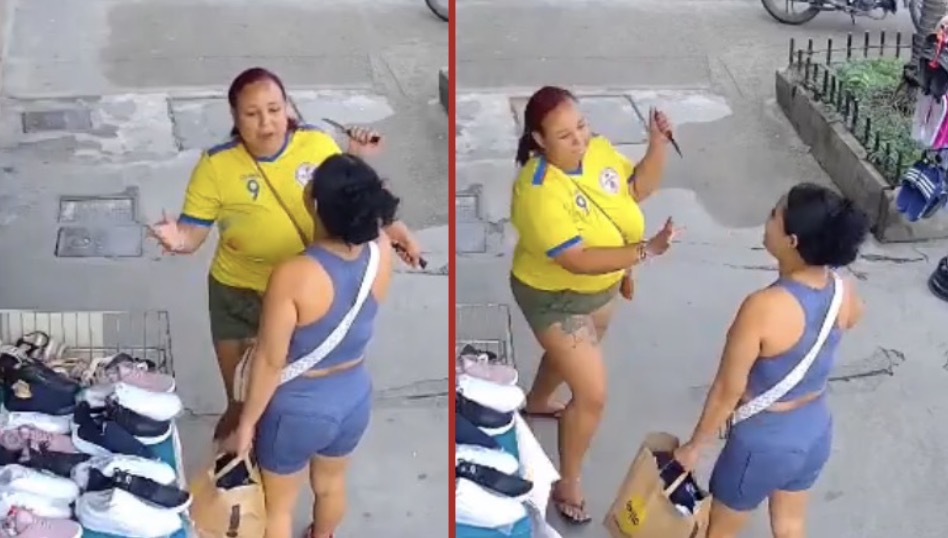 Woman fatally stabbed in street attack as suspect is arrested at the scene - Colombia