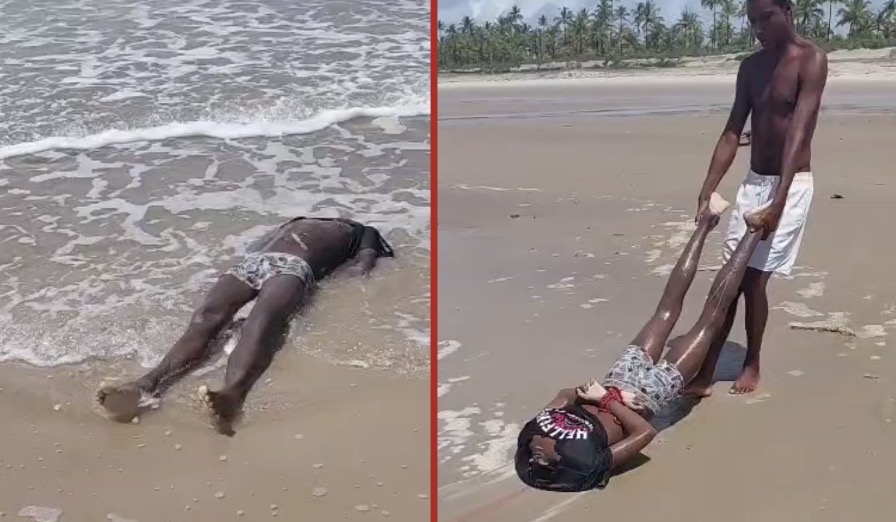 Decapitated body found on beach with hands tied behind back as police launch major investigation - Brazil 
