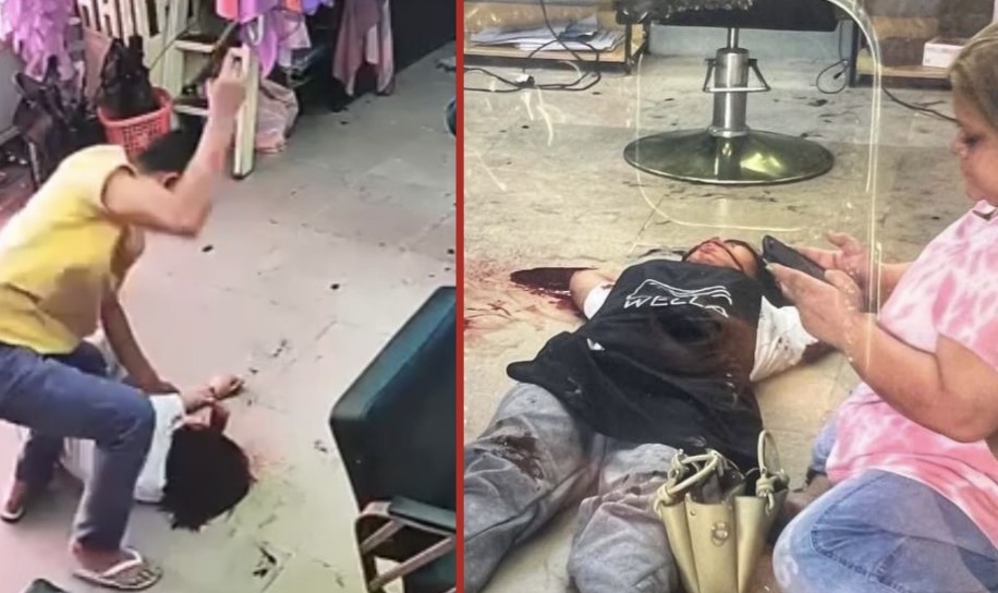 Woman brutally killed by ex-husband in salon attack as suspect flees and remains at large - Cambodia