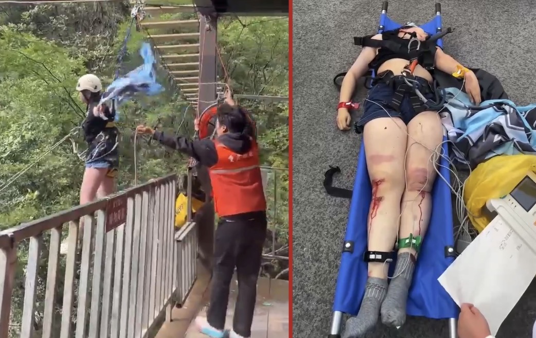 Woman falls to death from zipline after warning harness wasn’t secured in Sichuan - China
