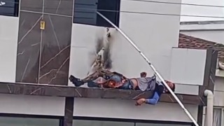 Worker hospitalized after suffering electric shock while performing maintenance on a utility pole - Brazil