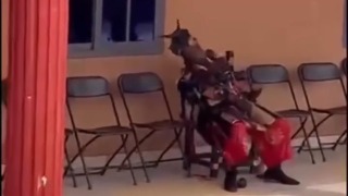Armed royal wielding a cutlass was subdued by police after refusing repeated orders to surrender at a palace in Agona Amenfi - Ghana